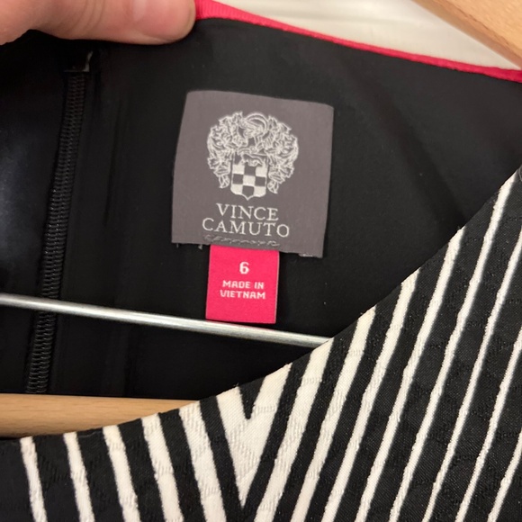 Vince Camuto Black and White Striped Dress - Picture 2 of 3
